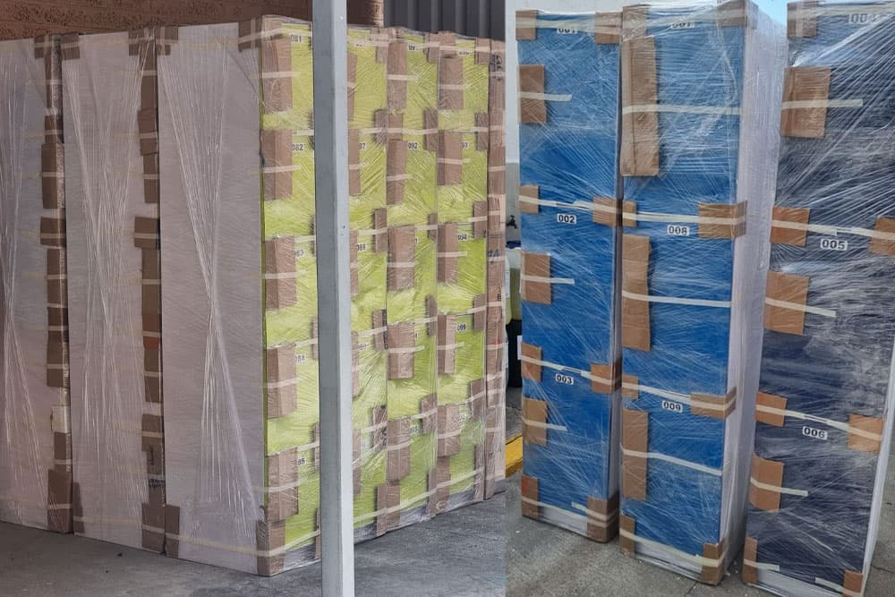 Embalaje de lockers industriales