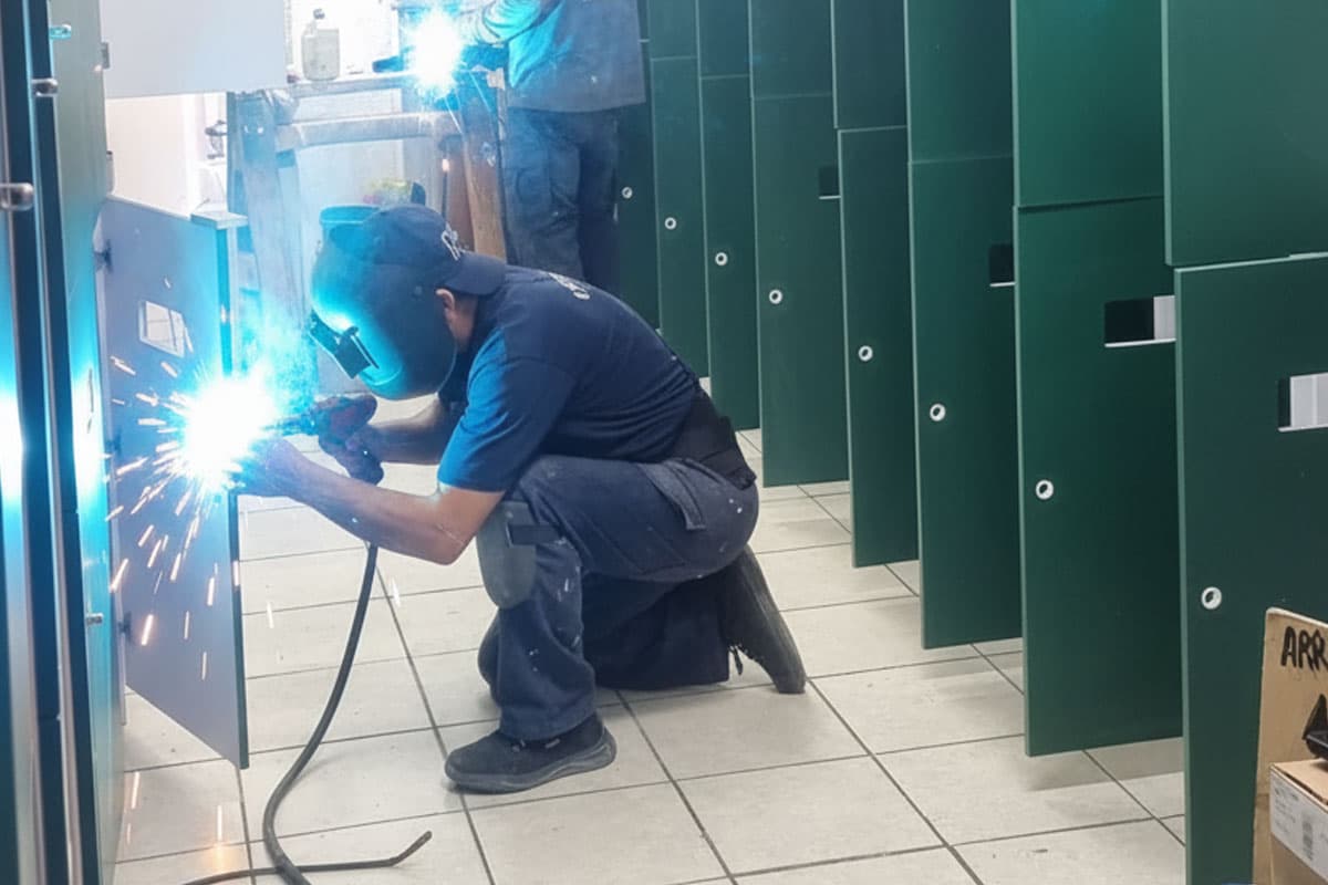 Proceso de soldadura robotizada de acero