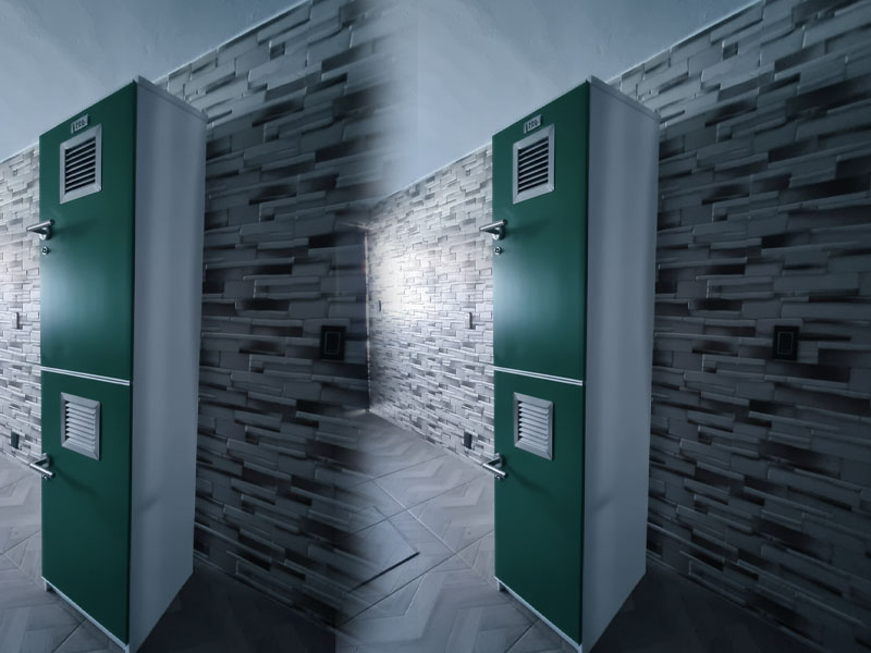 Locker PVC 2 Puertas con Ventilación